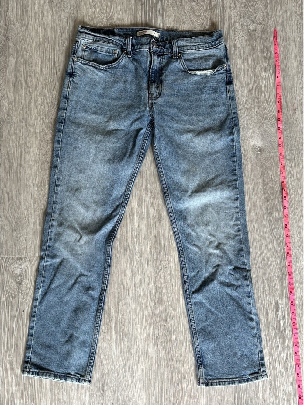 Signature by Levi Strauss Men's Slim Fit Jeans 34x30 Medium Light Wash Blue